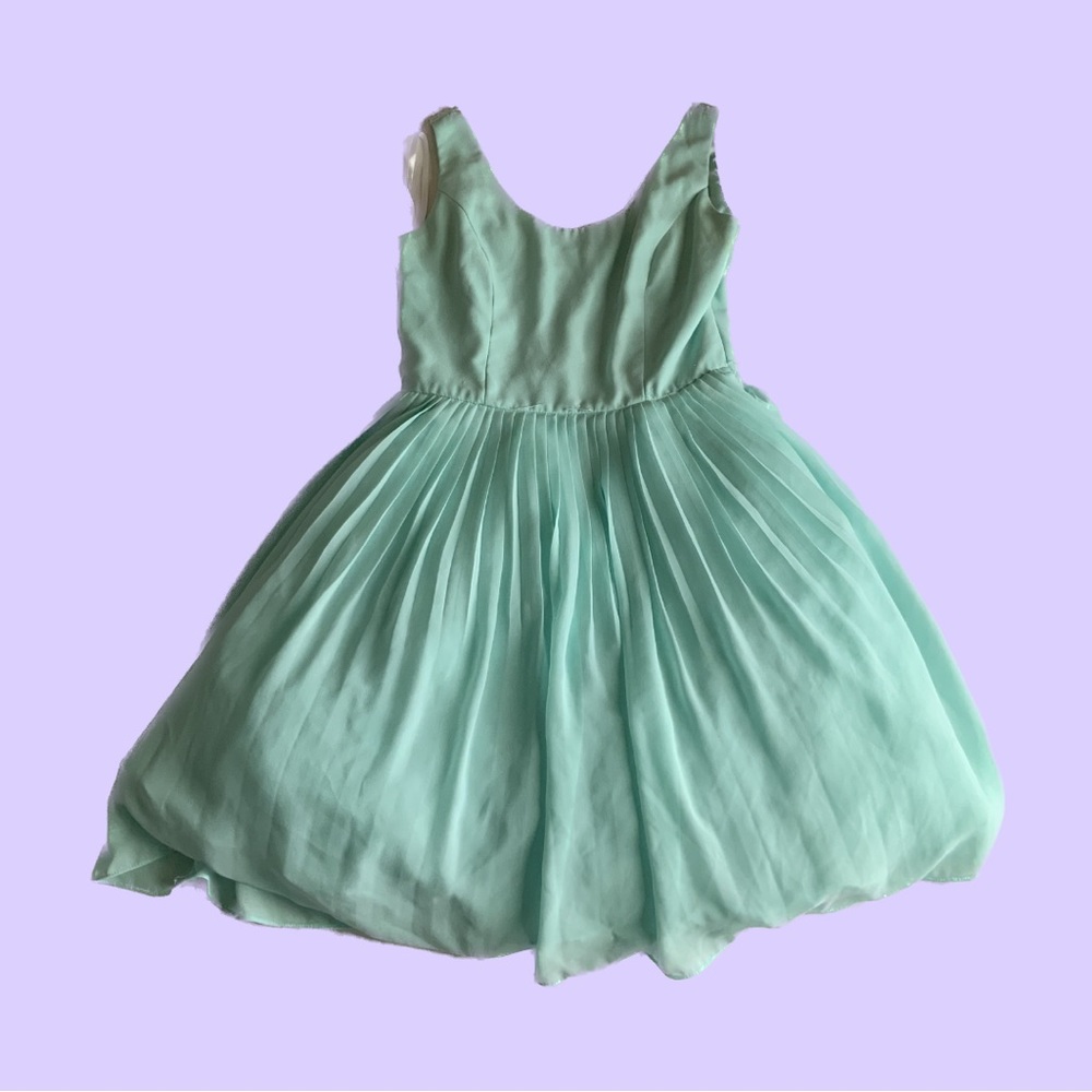 Daisy Shoppe Women’s Mint Green Poofy Mini Dress
